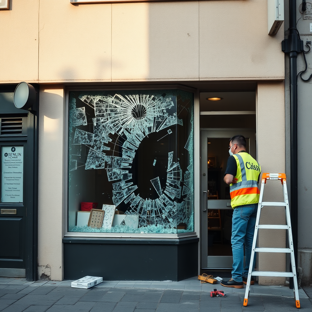 Shop glass replacement